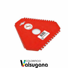Spatola dentata in plastica
